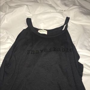 up the neck tank that says UNAVAILABLE 😋